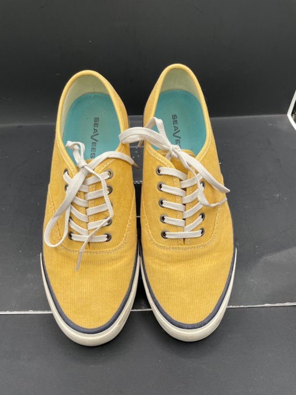 SeaVees Legend Sneakers Womens Size 10 Yellow Corduroy Cordies